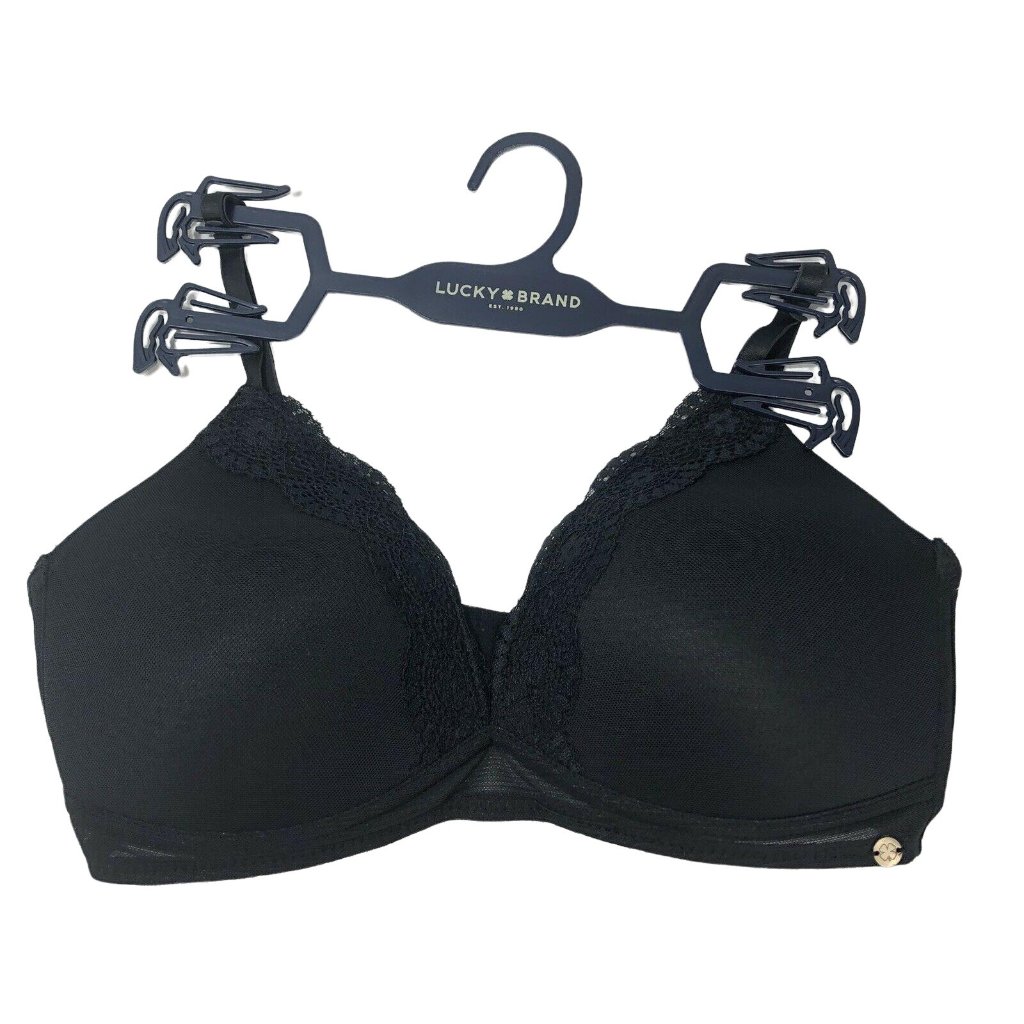Lucky Brand Wireless Black Bra 34c